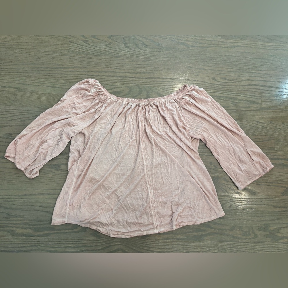 Crosby pink 3/4 sleeve blouse women’s size XL